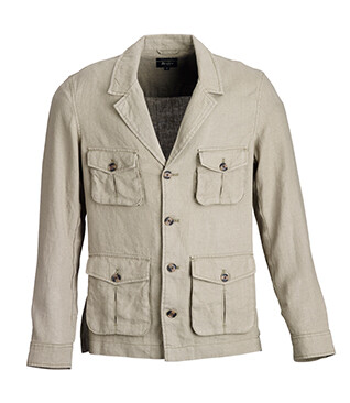 Men's Army Green safari jacket - JALBERT