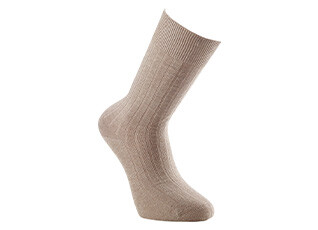Men's Middle Khaki cotton linen socks