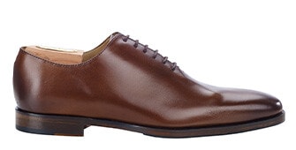 Patina Chestnut Men's Oxford shoes - Leather sole with pad - BELLAGIO PATIN