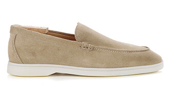 Beige Suede Men's loafers - MANASOTA III