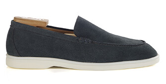 Dark Green Suade  Men's loafers - MANASOTA II