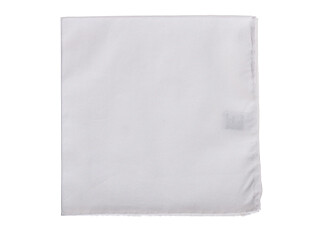 White Cotton Pocket Square