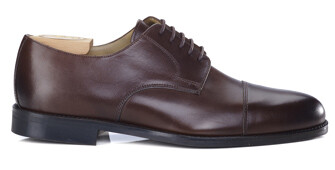 Chocolate Derby shoes - Rubber sole - MAYFAIR CLASSIC GOMME VILLE