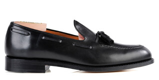 Black leather Men's Tassel loafers - PICADILLY