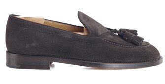 Bitter Chocolat Suede Men's tassel loafers - PICADILLY