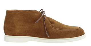 Hazelnut Suede men's casual chukka  - SERENOA