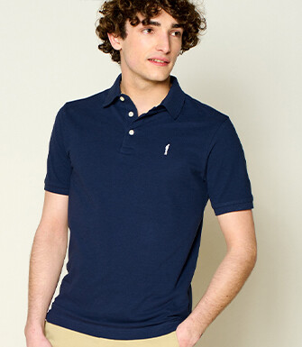 Navy Blue men's polo shirt - ADGER