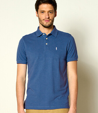 Steel Blue men's polo shirt - ADGER