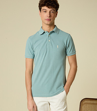 Water Green men's polo shirt - ADGER