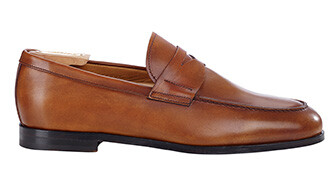 Patina Gold men's loafers - DERYBROOK