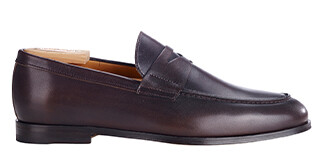 Brown men's loafers - DERYBROOK