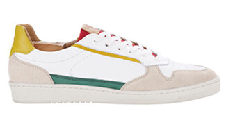 Green White & Yellow Men's Trainers - KOLORA