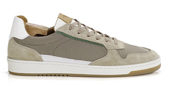 Beige Suede Men's Trainers - KOLORA