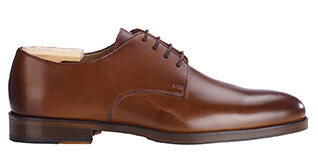 Patina Chestnut Derby Shoes - DOVER II PATIN