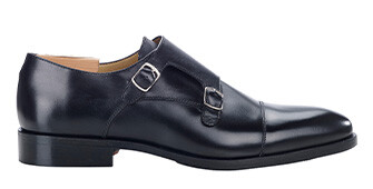 Black Leather Buckle Shoes - GREYDALE PATIN
