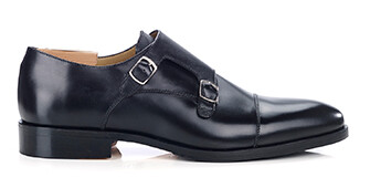 Black Leather Buckle Shoes - GREYDALE PATIN