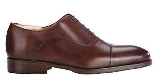 Patina Chocolate Men's Oxford shoes - Leather sole with pad - GRAKLEY