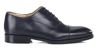Black Men's Oxford shoes - Leather sole with pad - GRAKLEY