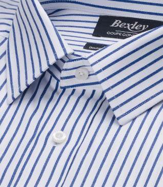 White shirt with navy stripes - NOËLIEN