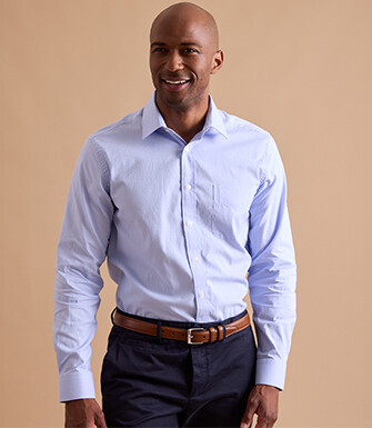 Light Blue plain shirt - CLAUDIARD