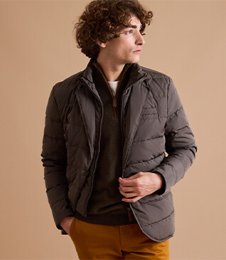 Chocolate Quilted Jacket - OLSON III