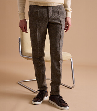 Light Khaki Men's dress trousers - LAURIAN