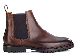 Men's Chocolate Patina Chelsea Boots - WALTERSTON GOMME