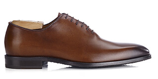 Men's patina Cognac oxford shoes - STANFORD GOMME
