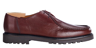 Men's Derbies patina Chocolate - Rubber outsole - COLNEY II GOMME