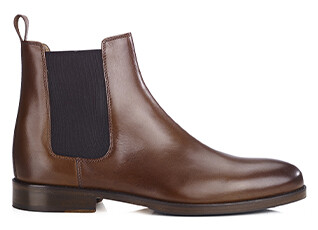 Men's Chelsea Boots in Chestnut Patina - DOVON PATIN