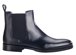 Men's Black Chelsea Boots - DOVON PATIN