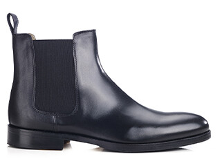Men's Black Chelsea Boots - DOVON PATIN
