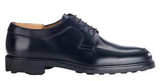 Black Derby Shoes - Rubber outsole - HUDSON II GOMME COUNTRY