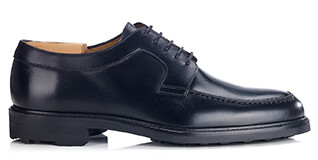 Black Derby Shoes - Rubber outsole - HUDSON II GOMME COUNTRY