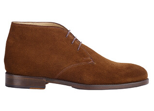 Havana Suede Men's leather Low Boots  - DOVAM PATIN