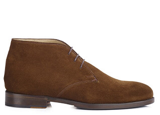 Havana Suede Men's leather Low Boots  - DOVAM PATIN
