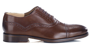 Patina Cognac Oxford shoes - Rubber pad - GRACKOTT
