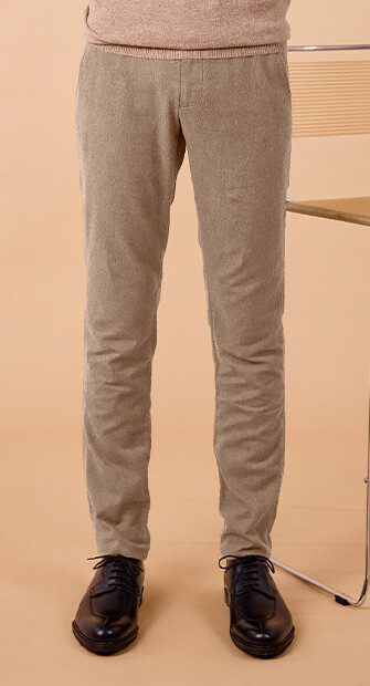 Men's Chino Trousers – Heather Beige - NEIL