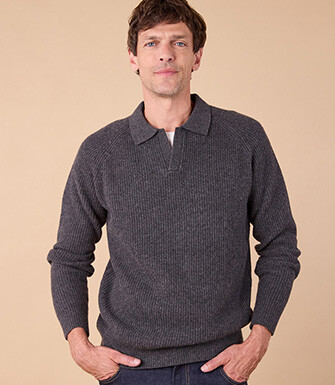 Men's Jumper – Heather Anthracite Grey - BRENNEN