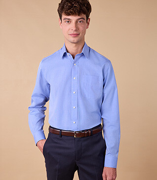 100% cotton shirt – Blue - MAXIRE