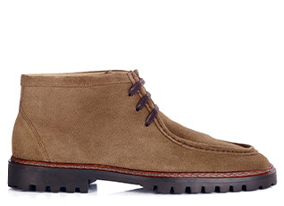 Men’s Derby Boots – Havana Suede - COLNEY HIGH GOMME