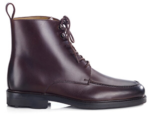 Chocolate Derby Boots - Rubber outsole - HUDSON HIGH GOMME COUNTRY