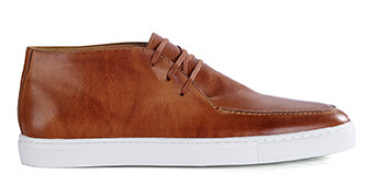 High-top Men's Sneaker – Patinated Chestnut - TAHARA