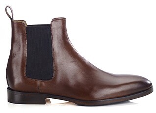 Dark Patina Chestnut Chelsea Boots - STANHIGH PATIN