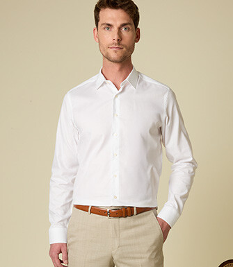 Men's shirt in cotton - White - DELMONT