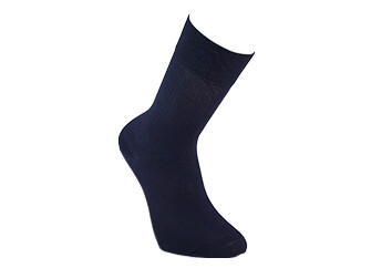 Ribbed cotton socks - Navy