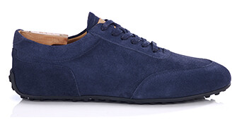 Navy Suede Oxford Sneaker - KIATA