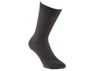 Men's Anthracite Cotton Dress Socks