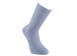 Men's Light Blue Cotton Socks