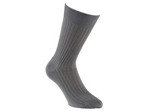 Men's Grey Cotton Dress Socks